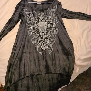 Womens long tunic shirt